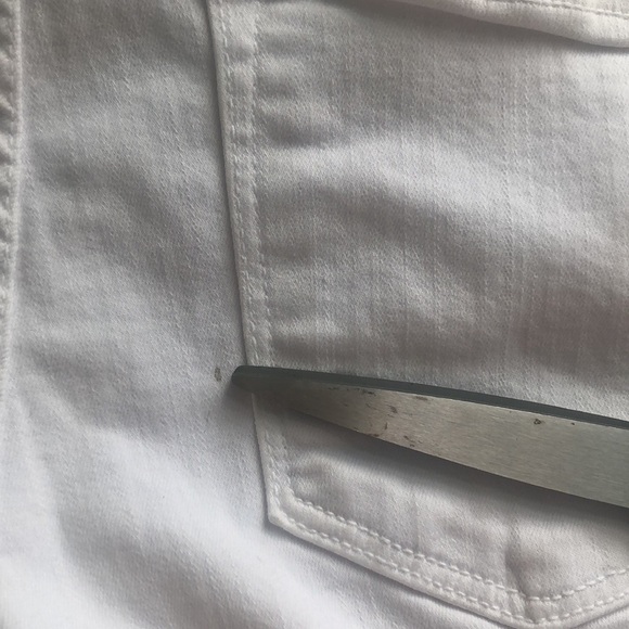 Le Skinny De Jeane Blanc White Distressed Jeans by Frame Denim Size 27 - Picture 14 of 16